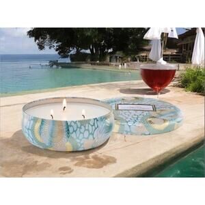 VOLUSPA 3 Wick Tin Candle CALIFORNIA SUMMERS ~ NEW/SEALED